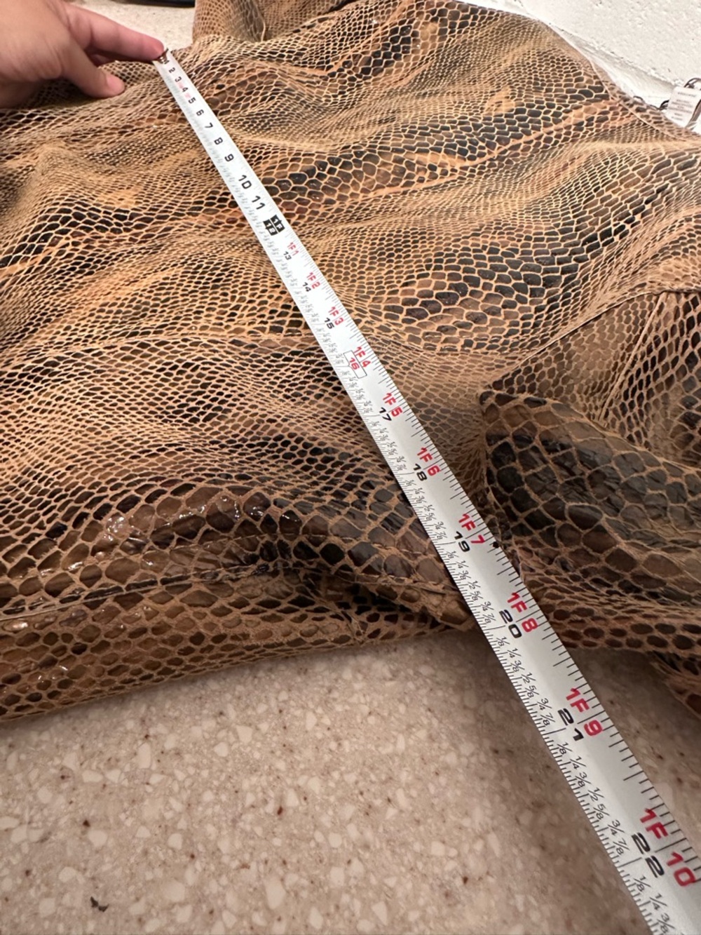 Chico’s Reversible Kelsey Jacket Exotic Metallic Snake & Alligator Print 1/M/US8 - Picture 14 of 16